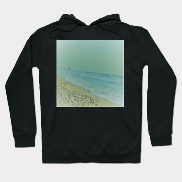 Cocoa Beach Pier, Cocoa Beach Florida Hoodie by AJDesignsstuff